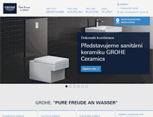 Tablet Screenshot of grohe.cz