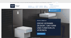 Desktop Screenshot of grohe.at