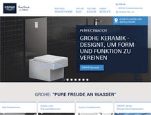 Tablet Screenshot of grohe.at