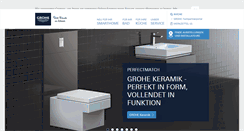 Desktop Screenshot of grohe.de