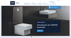 Desktop Screenshot of grohe.be