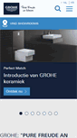 Mobile Screenshot of grohe.be