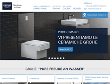 Tablet Screenshot of grohe.it