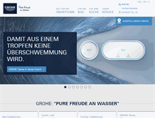 Tablet Screenshot of grohe.ch