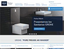 Tablet Screenshot of grohe.es