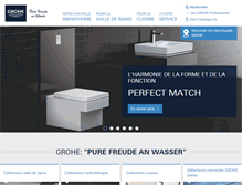 Tablet Screenshot of grohe.fr